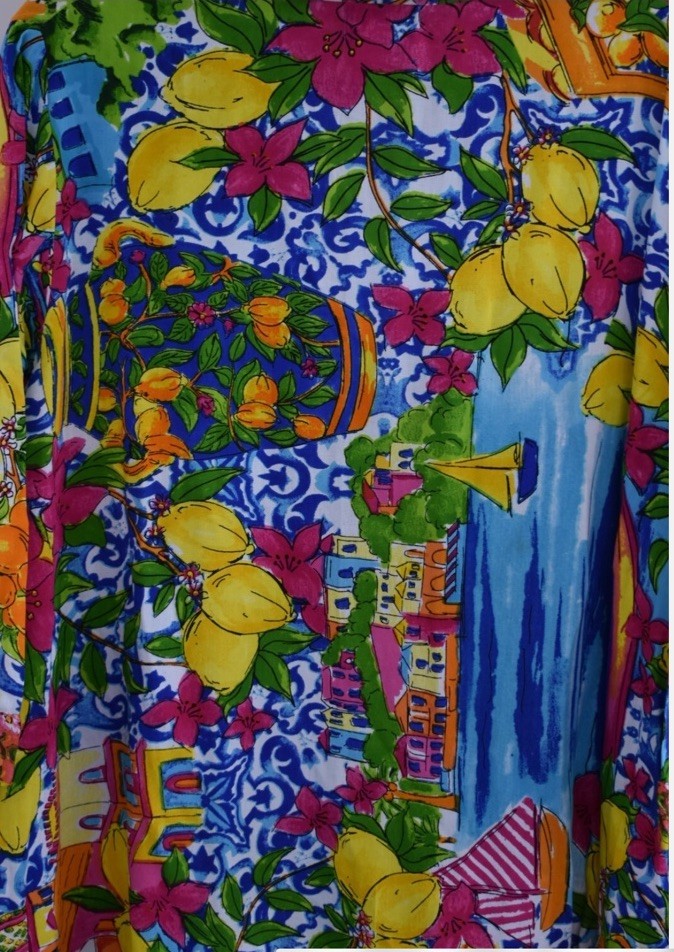ANTICA SARTORIA 2024 CITY BY THE SEA LONG MUMU/KAFTAN/DRESS NWT L/XL TO XXL