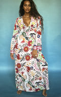 Antica Sartoria 2024 Flower Flowers Long Mumu/ Dress/ Kaftan L/XL LAST ONE