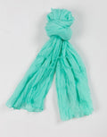 ANTICA SARTORIA 2025 AQUA COTTON SCARF  40x70