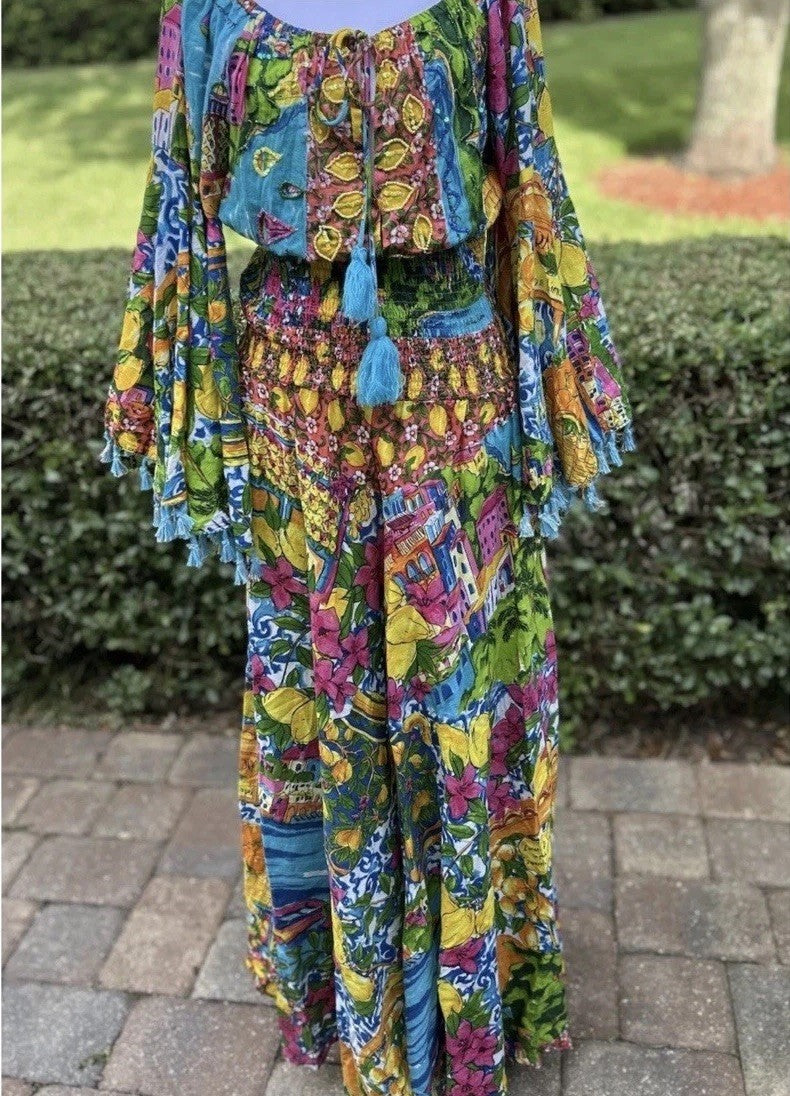 Antica Sartoria 2024 Gorgeous Romper One piece Long Sleeves Pants Nwt O/S