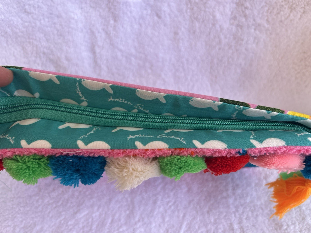 ANTICA SARTORIA 2025 EYE CLUTCH BAG  PINK HEARTS NWT
