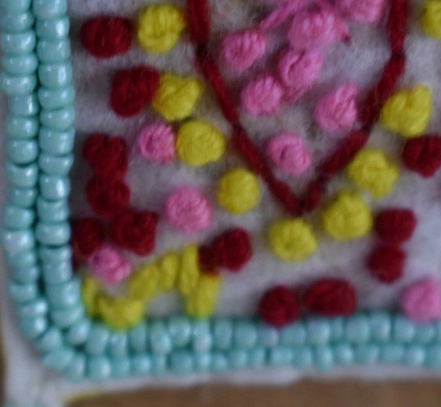 ANTICA SARTORIA 2025 RED YELLOW AQUA WITH LEMONS BEADED LOVELY NECKLACE NWT