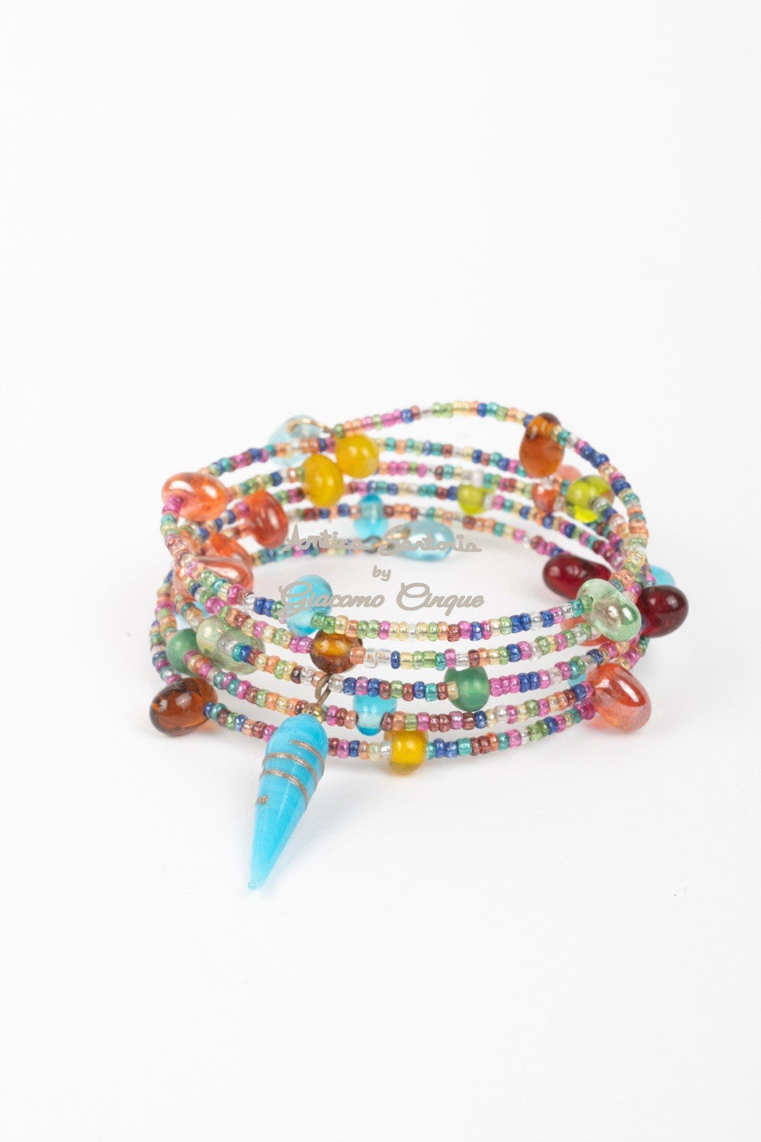 ANTICA SARTORIA 2025 BEADED COLORFOL 4 STRANDS BRACELET NWT