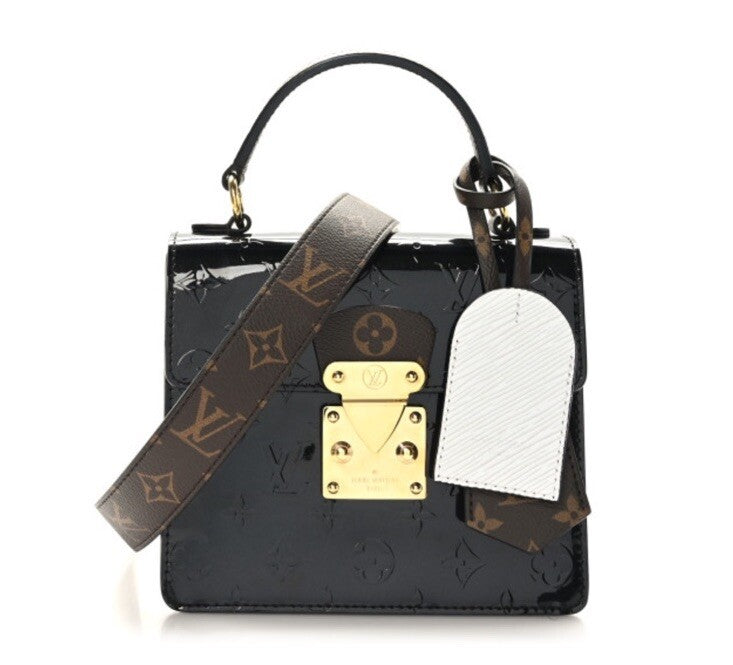 Louis Vuitton Spring Street Vernis Epi Monogram Black/White Leather