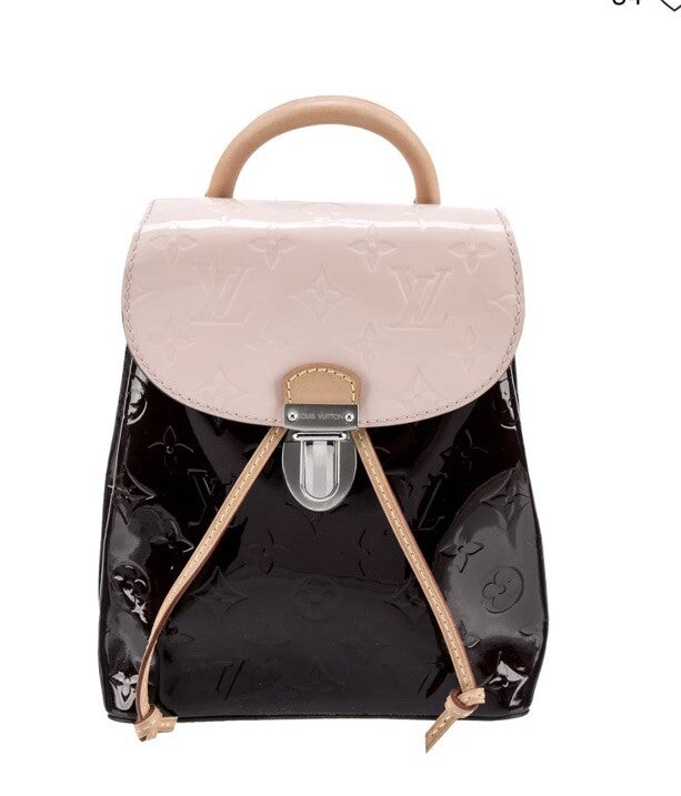 LOUIS VUITTON Monogram Vernis Backpack Pink / Plum Rare