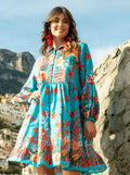 Antica Sartoria 2026 Blue & Red Starfish & Corol Gorgeous Dress Nwt L/XL