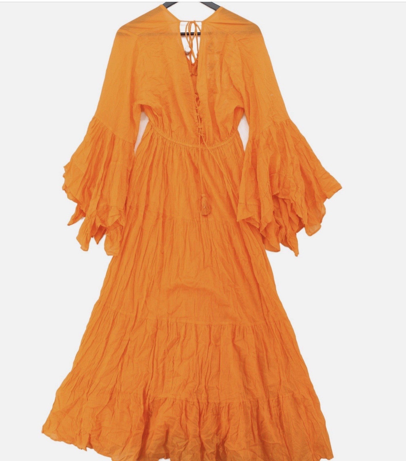 Antica Sartoria 2025 Long Cantaloupe Flare Dress NWT O/S