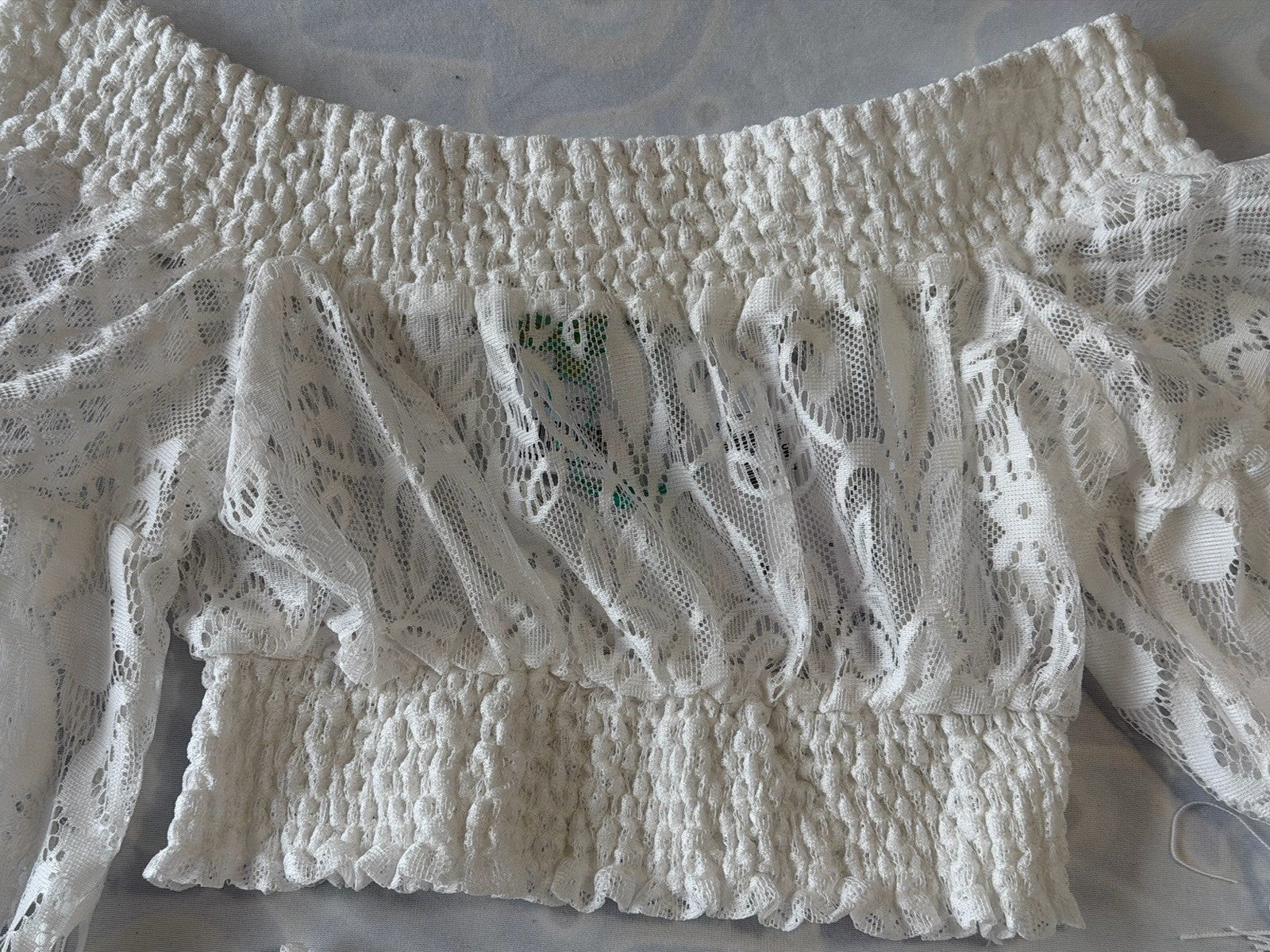 Antica Sartoria White Lace Short / Top Set NWT O/S Gorgeous