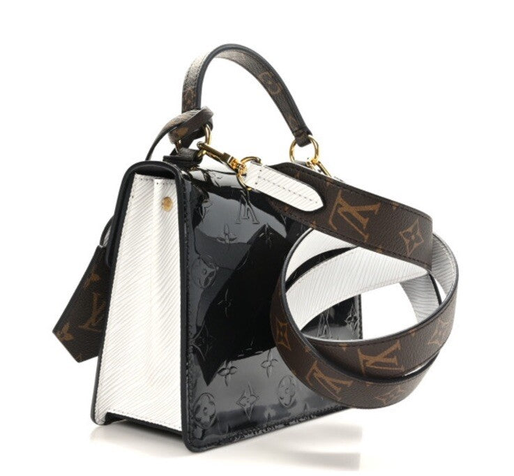 Louis Vuitton Spring Street Vernis Epi Monogram Black/White Leather