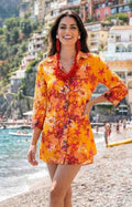 Antica Sartoria 2026 Stars & Seashells Button Front Dress Size M Nwt