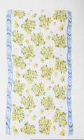 ANTICA SARTORIA 2025 WHITE WITH LEMONS POLY CHIFFON SCARF 40x70