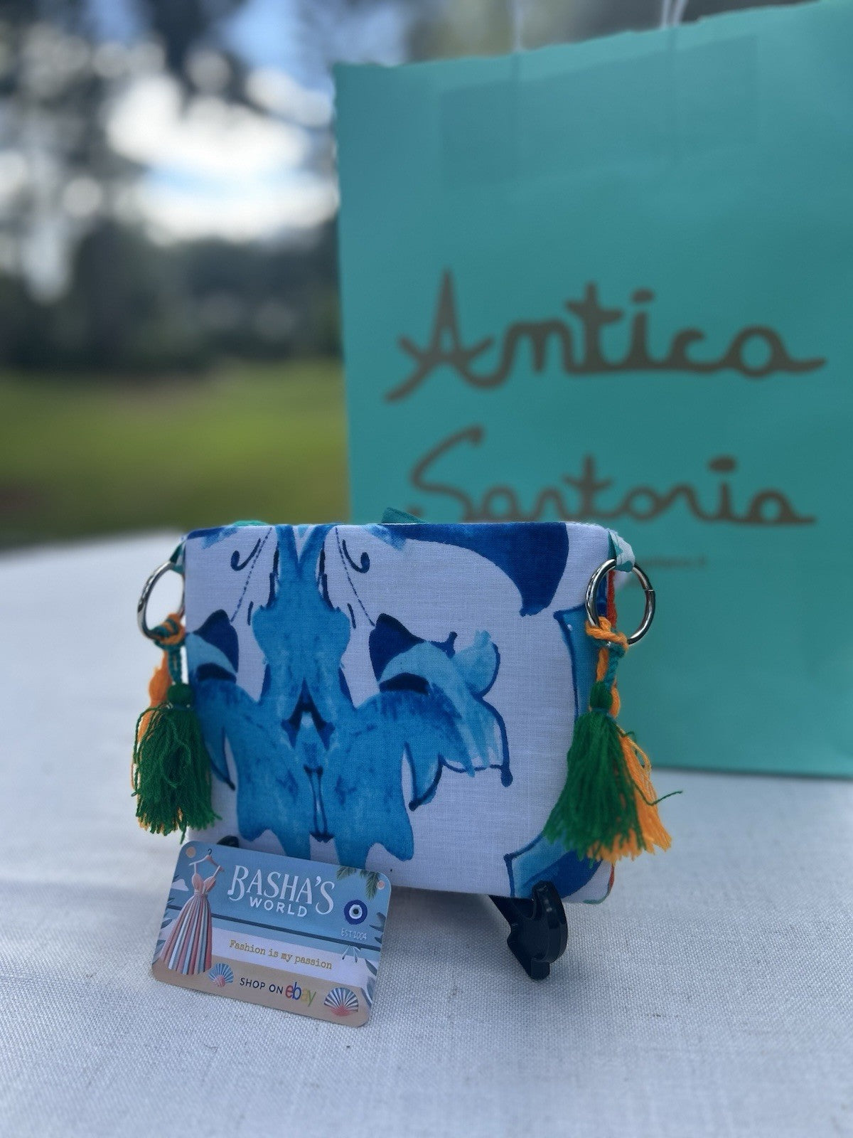 Antica Sartoria 2025 Terry & POMPOM Eye Mini Clutch Nwt
