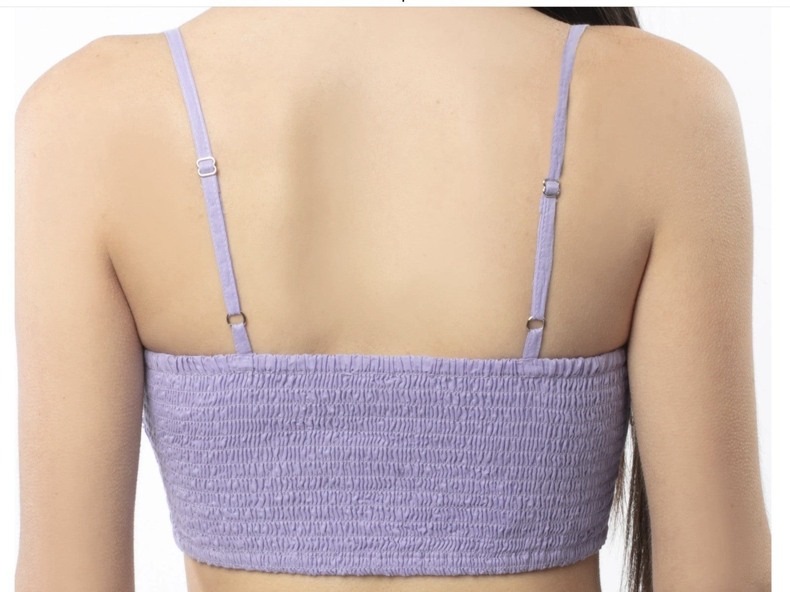 Antica Sartoria Beaded Smocked Back Bra-Lette Size 32-36D Nwt Perfect Lilac