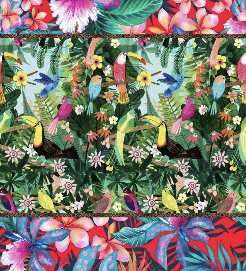 ANTICA SARTORIA WELCOME TO THE JUNGLE SCARF CHIFFON 40x70 NWT