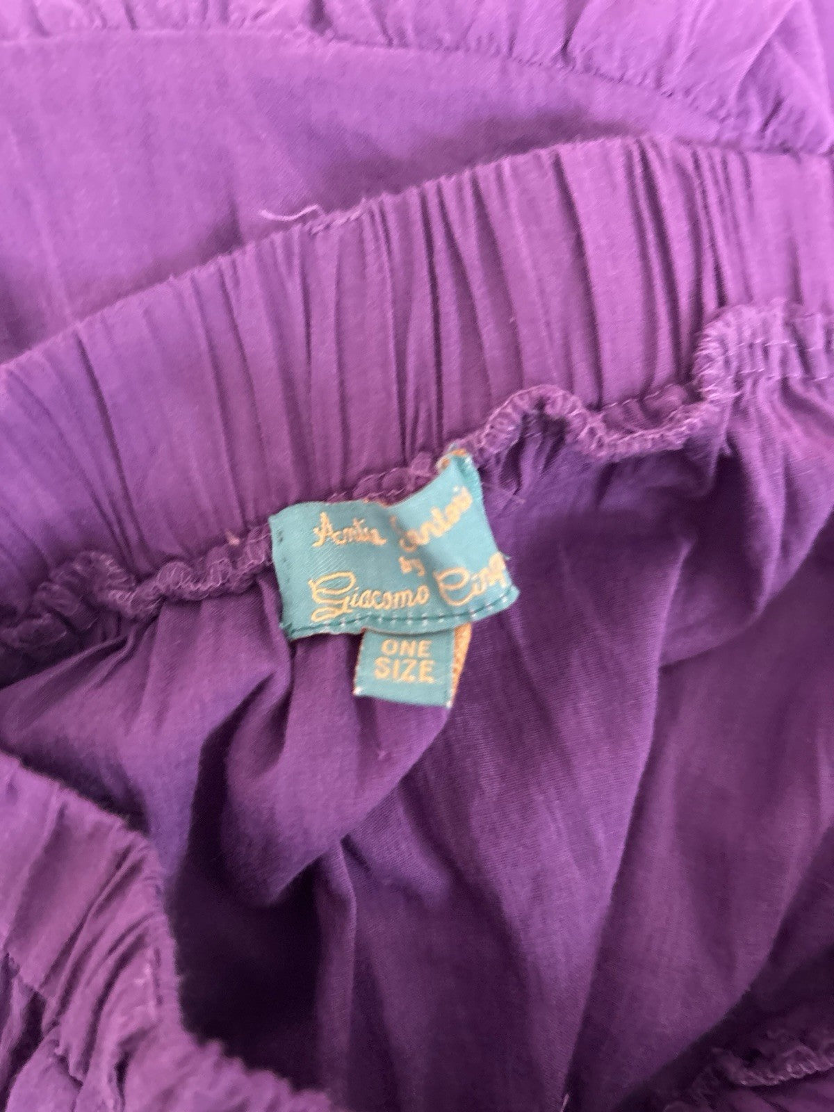 Antica Sartoria Purple Long Back Short Front Skirt & Beaded Top NWT POMPOM NWT