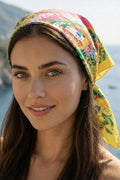 Antica Sartoria 2026 Bandana, Scarf Positano Lemon Nwt 19.5x19.5