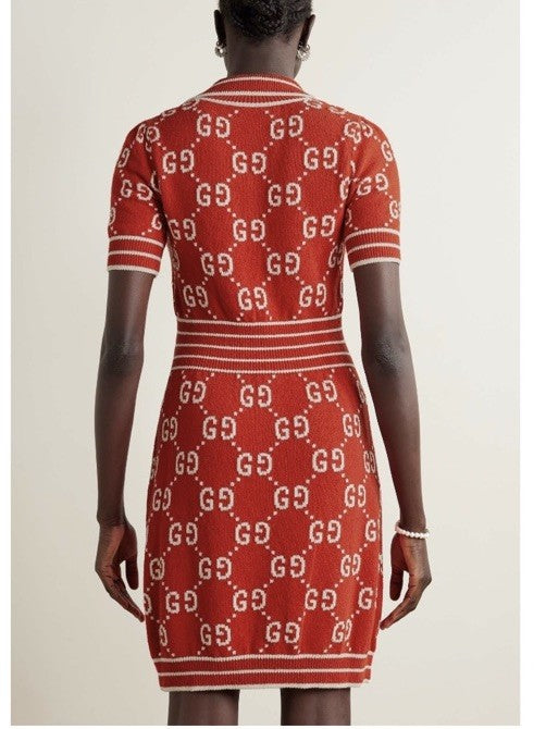 GUCCI Cotton Jacquard Cotton Dress Small NWt Perfect For Holidays