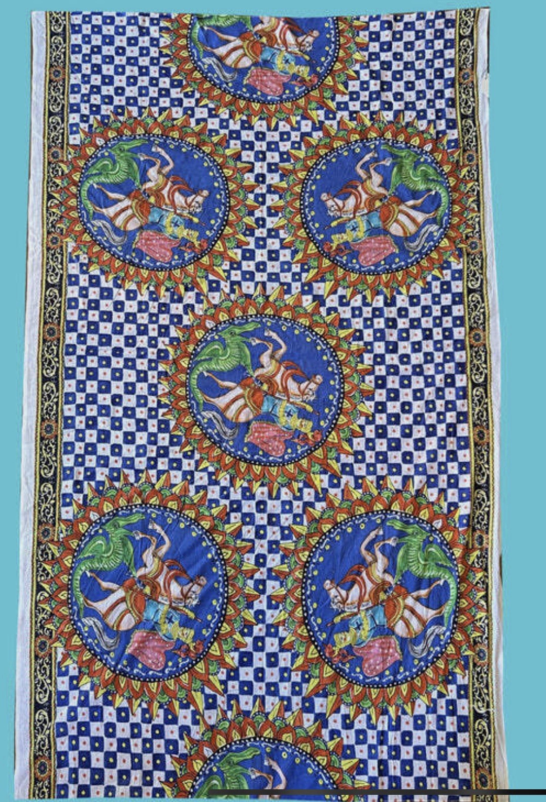 ANTICA SARTORIA 2024 THE KNIGHTS ARE BACK SCARF 40x70 NWT Cotton