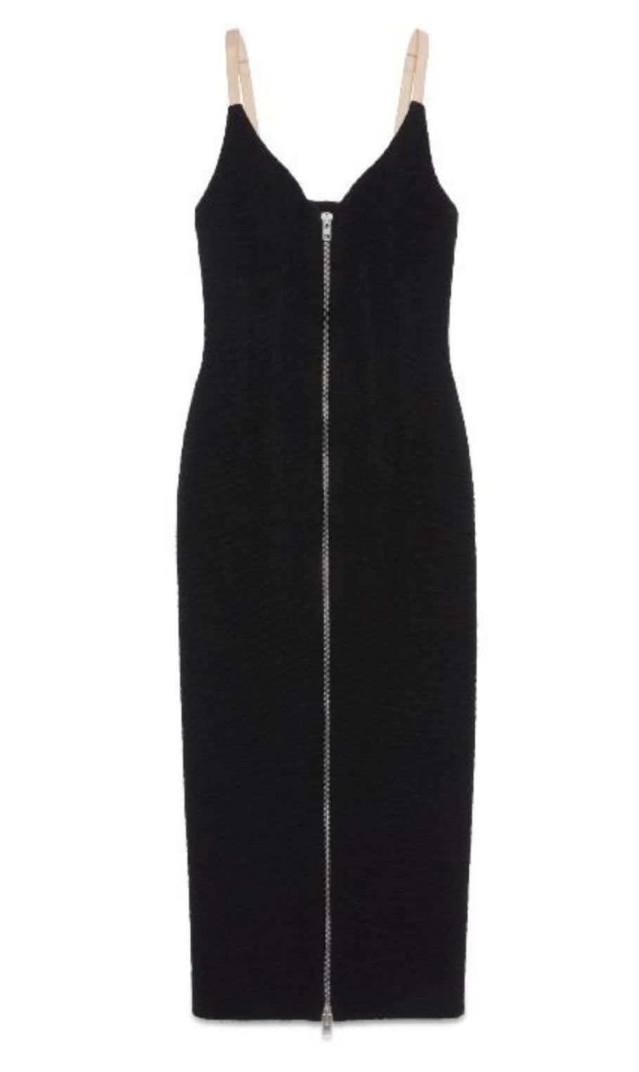 GUCCI 2024 THE SEXIET ZIPPER BLACK DRESS SIZE 44 IT NWT GORGEOUS