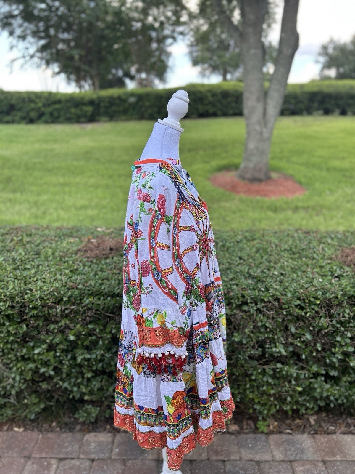 Antica Sartoria 2024 Scillian Wheel & Knights White Red Dress Beautiful NWT O/S