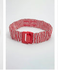 Antica Sartoria Red Expandable Belt Nwt O/S