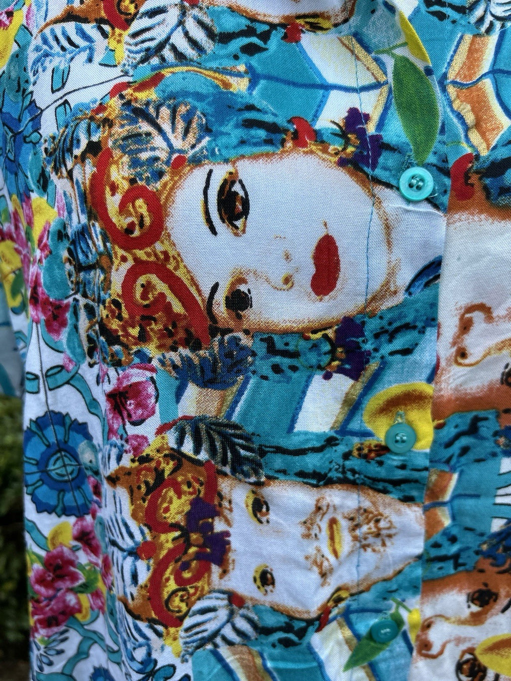 Antica Sartoria 2024 Ladies And Flowers Long Button Dress Kaftan NWT S/M