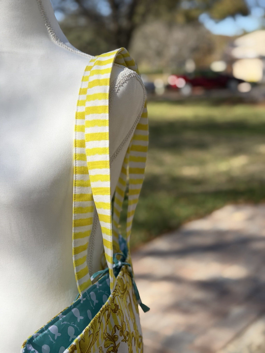 Antica Sartoria 2026 Golden Yellow Beach Tote Tie Top Bag NWT