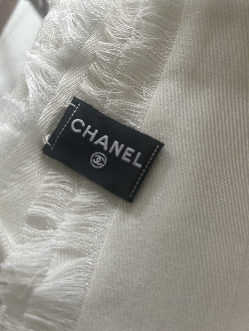 Chanel Stole Scarf Ivory NWT Gorgeous🤍 Gift Bag
