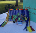ANTICA SARTORIA SICILIAN CART CACTUS & LEMONS ON BACK BEAD & SEQUINS PURSE NWT