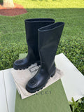 GUCCI  Women Interlocking GG High Leather Boots NIB 39.5