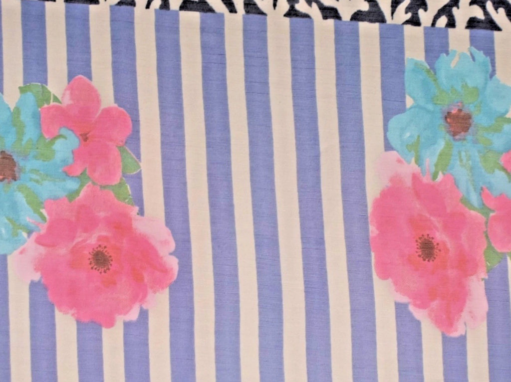 ANTICA SARTORIA 2025 WHITE BLUE & PINK POLY CHIFFON SCARF O/S