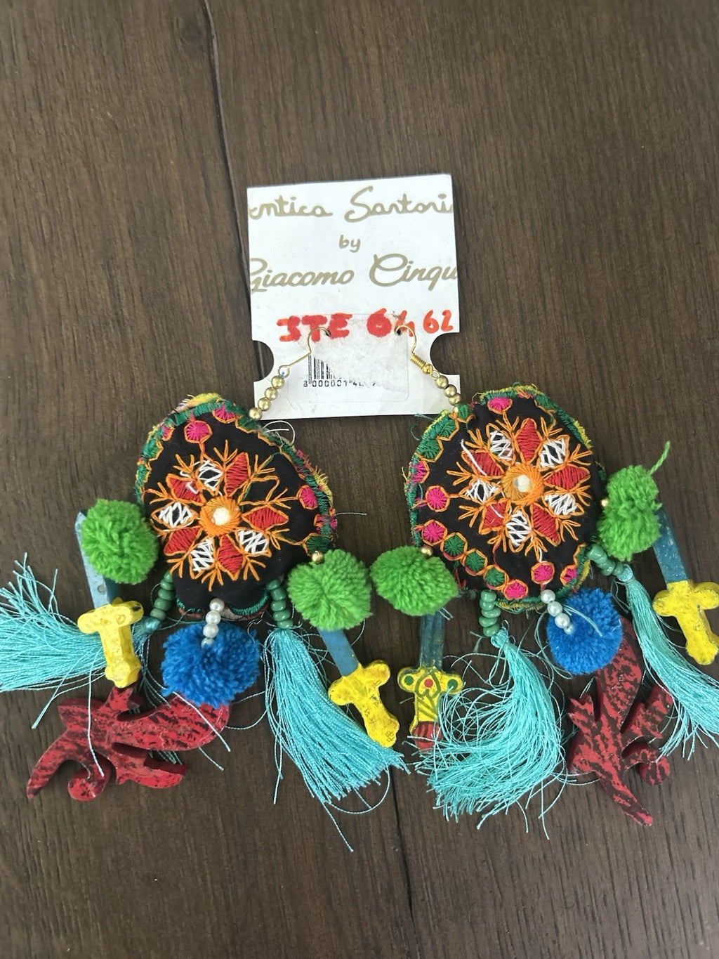 Antica Sartoria Colorful Dangly Earrings NWT