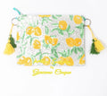 ANTICA SARTORIA 2025 LEMONS AND MORE LEMONS GREEN WHITE SEQUINS PURSE