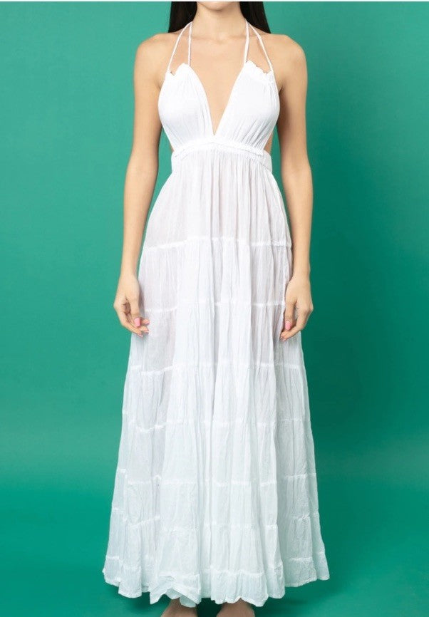 Antica Sartoria 2025 Gorgeous White Backless Long Dress NWT O/S