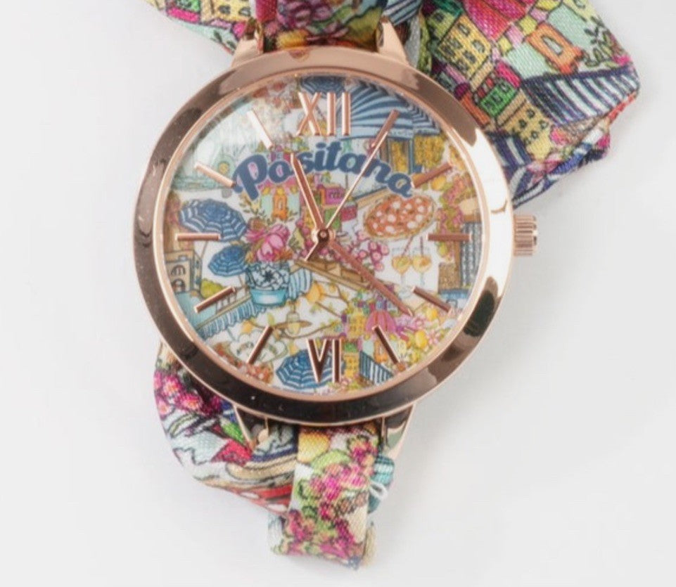 ANTICA SARTORIA 2025 POSITANO CITY LIFE WATCH TIE BACK NWT