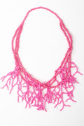 Antica Sartoria Hot Pink 3 Strands Beaded Necklace NWT 💕