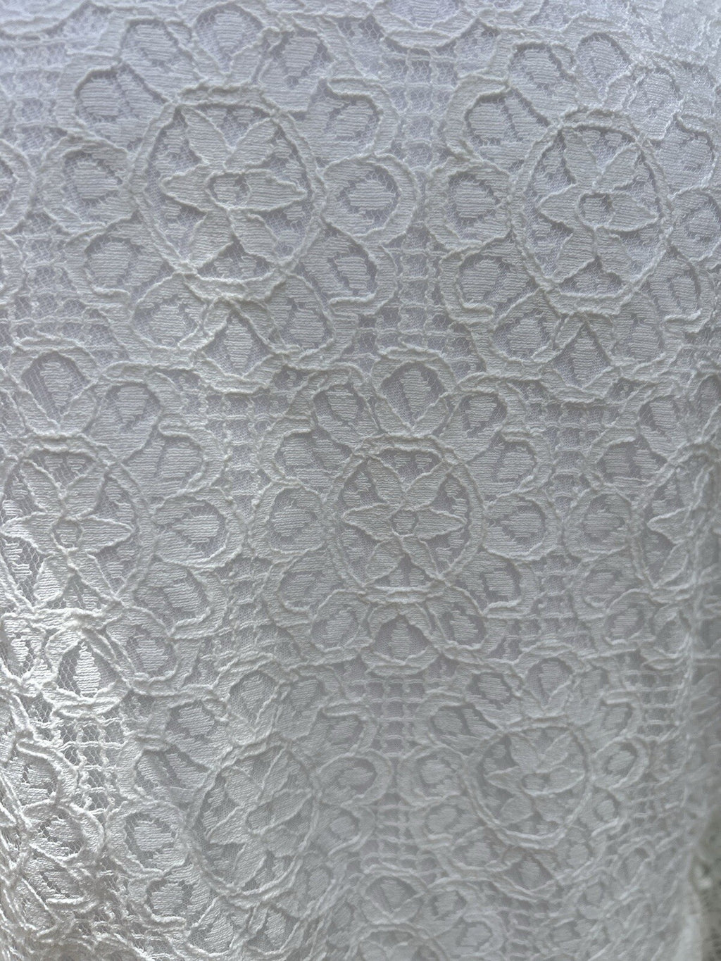 Made In Italy Like Antica Sartoria Beautiful Embroidered White Lace Like Dress L