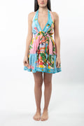 Antica Sartoria Halter Dress Capri By The Sea NWT O/S