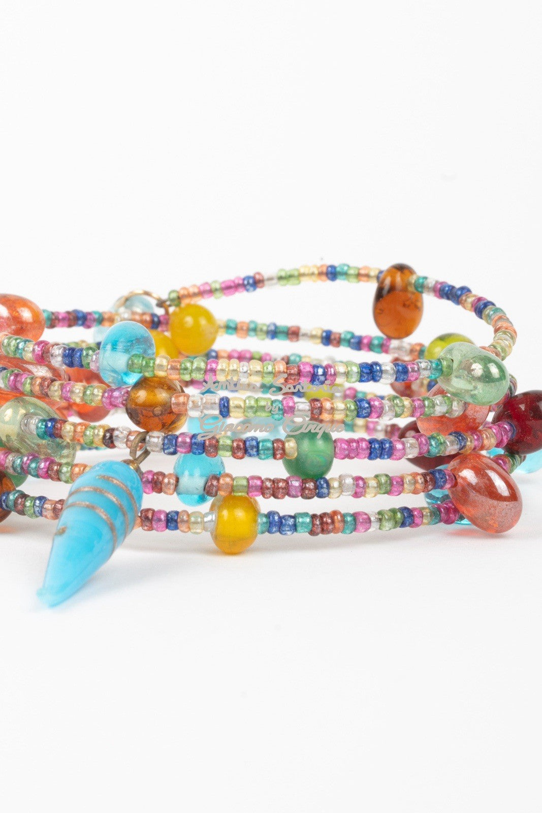ANTICA SARTORIA 2025 BEADED COLORFOL 4 STRANDS BRACELET NWT