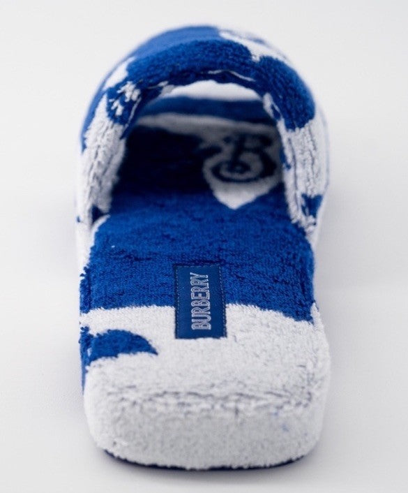 BURBERRY Snug Soft Cotton Towelling Slippers, NWT Size 6.5 runs big